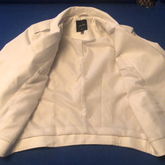 Women's White Biker Jacket - Picture 9 of 11